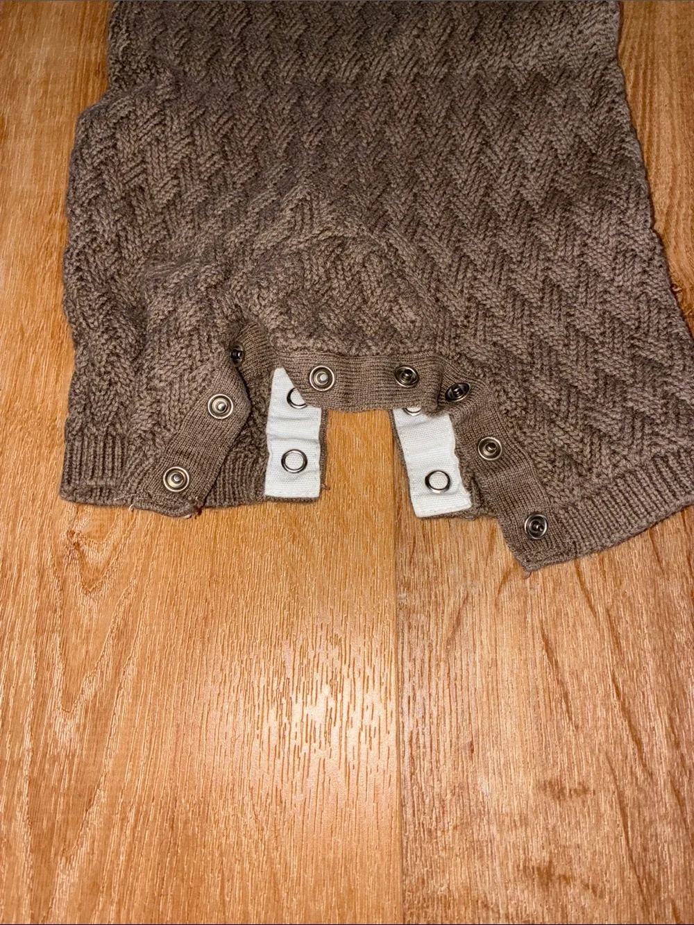 Carter's Brown Knit Long-Sleeve Baby One-Piece Bodysuit